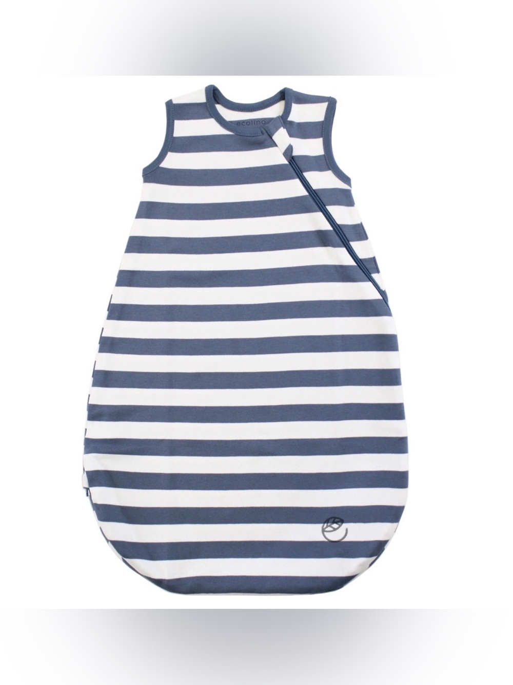 WOOLINO Org Cotton Classic Baby Sleep Sack in Deep Blue - 18-36M